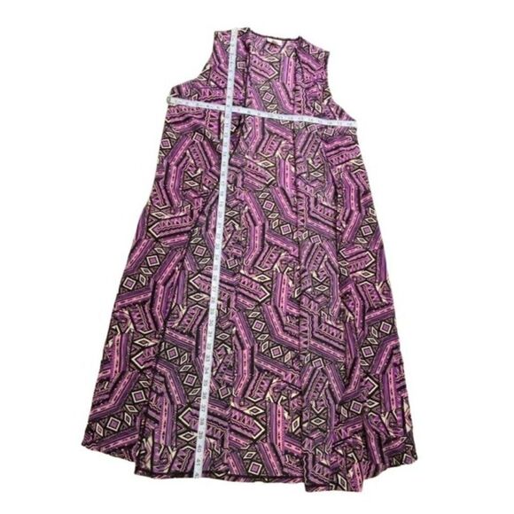 LuLaRoe Joy Cardigan Duster LongLine Vest Purple Sleeveless Small‎ - Picture 6 of 6